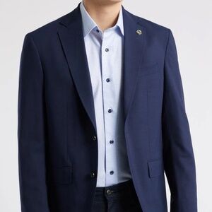 Ted Baker Navy Blazer 38R Slim-Fit
